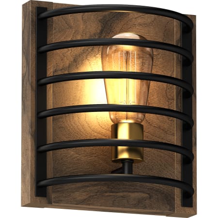 A large image of the Volume Lighting V6001 Bronze / Walnut