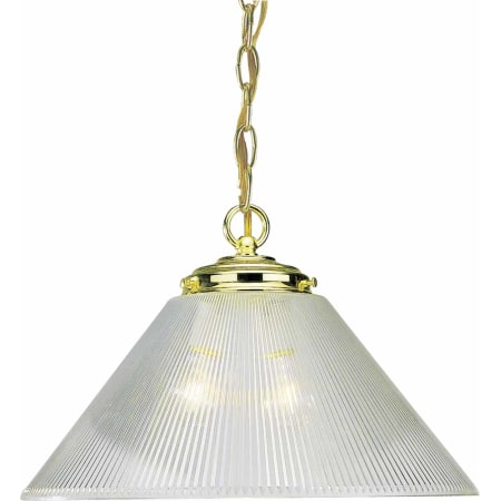 A large image of the Volume Lighting V1813 Polished Brass