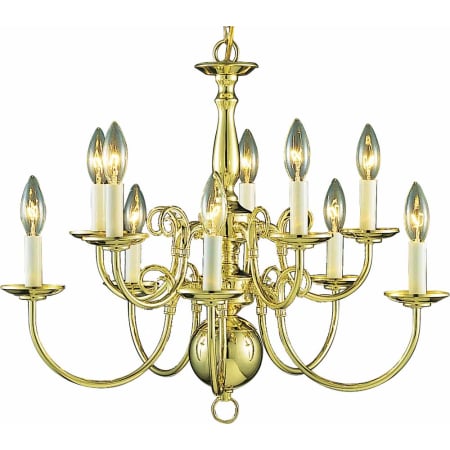 A large image of the Volume Lighting V3570 Polished Brass