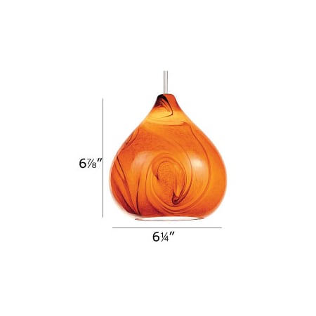 A large image of the WAC Lighting G933 Amber
