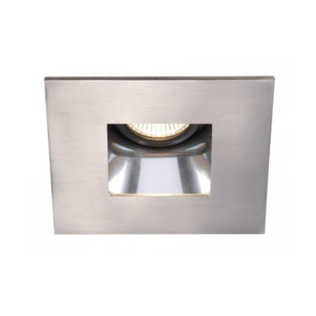 A large image of the WAC Lighting HR-D412-S Brushed Nickel / Clear