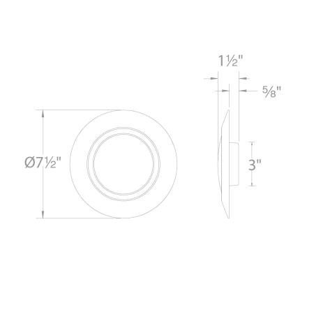 A large image of the WAC Lighting FM-616G2-930-10 line drawing