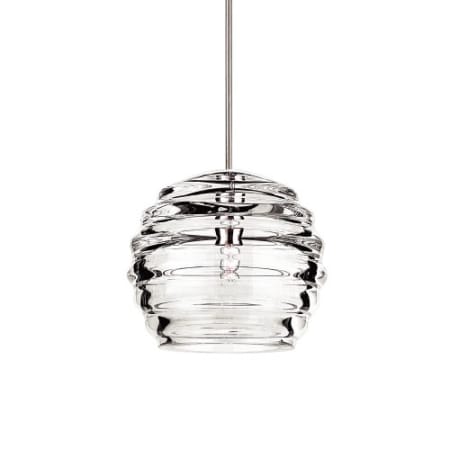 A large image of the WAC Lighting MP-916-CL Brushed Nickel