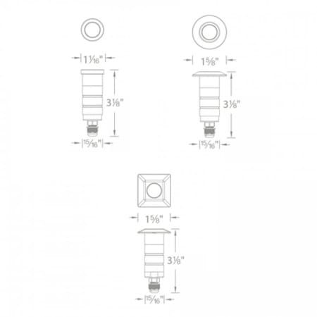 A large image of the WAC Lighting 1051 Line Drawing