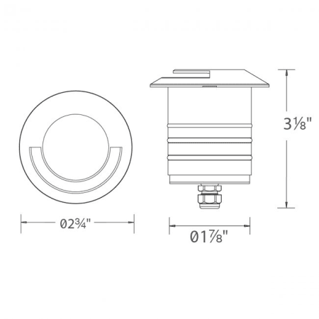 A large image of the WAC Lighting 2091 Line Drawing