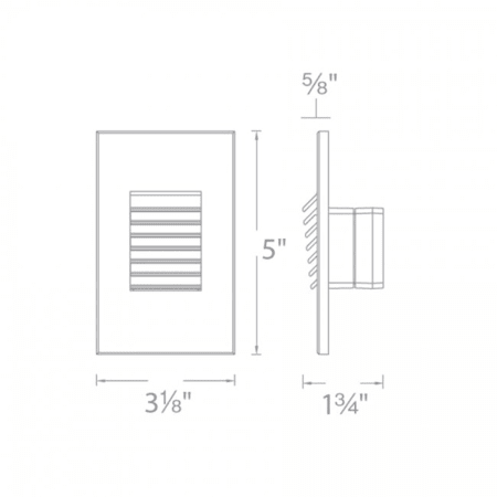 A large image of the WAC Lighting 4061-AM Line Drawing