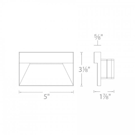 A large image of the WAC Lighting 4091-AM Line Drawing