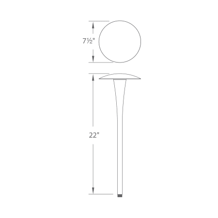 A large image of the WAC Lighting 6011 Line Drawing