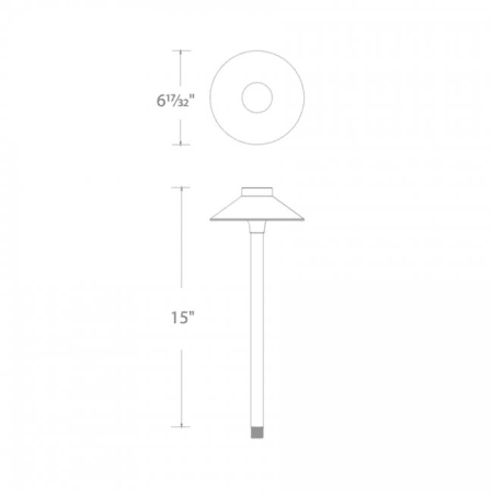 A large image of the WAC Lighting 6041 Line Drawing