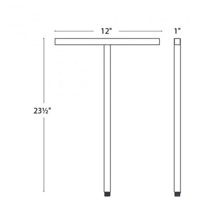 A large image of the WAC Lighting 6071 Line Drawing