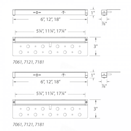 A large image of the WAC Lighting 7031 Line Drawing