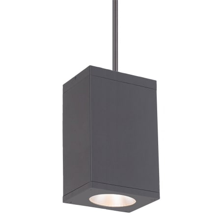 A large image of the WAC Lighting DC-PD06-S Graphite / 3000K / 90CRI