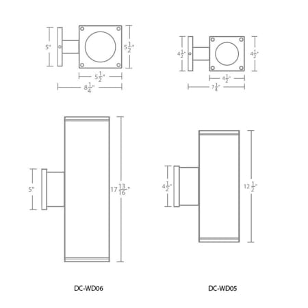 A large image of the WAC Lighting DC-WD05-UB WAC Lighting-DC-WD05-UB-Line Drawing