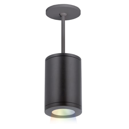 A large image of the WAC Lighting DS-PD05-F-CC Black