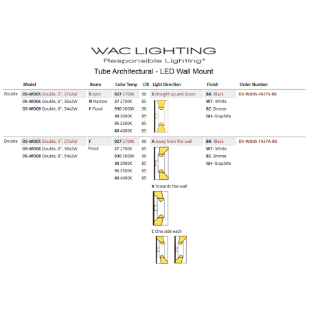 A large image of the WAC Lighting DS-WD05-FA WAC Lighting-DS-WD05-FA-Line Drawing