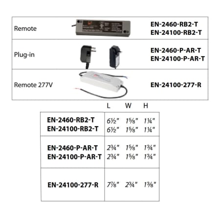 A large image of the WAC Lighting EN-24100-277-RB2 WAC Lighting-EN-24100-277-RB2-Product Dimensions