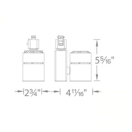 A large image of the WAC Lighting H-1023F WAC Lighting-H-1023F-Line Drawing