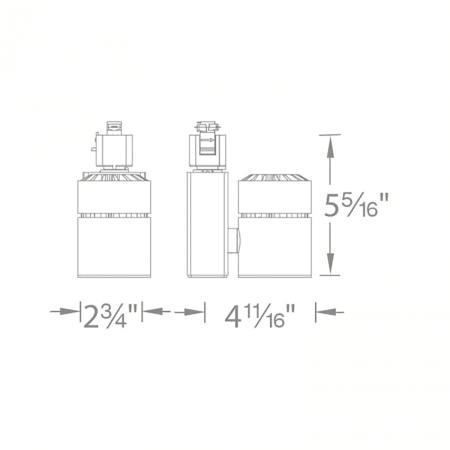 A large image of the WAC Lighting H-1023N WAC Lighting-H-1023N-Line Drawing