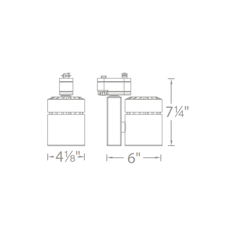 A large image of the WAC Lighting H-1052F WAC Lighting-H-1052F-Line Drawing