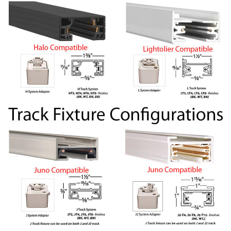 A large image of the WAC Lighting H-2010 WAC Lighting-H-2010-Track Configurations