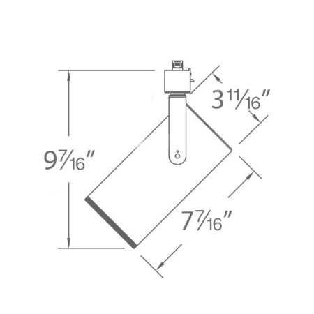 A large image of the WAC Lighting H-2042 WAC Lighting-H-2042-Line Drawing