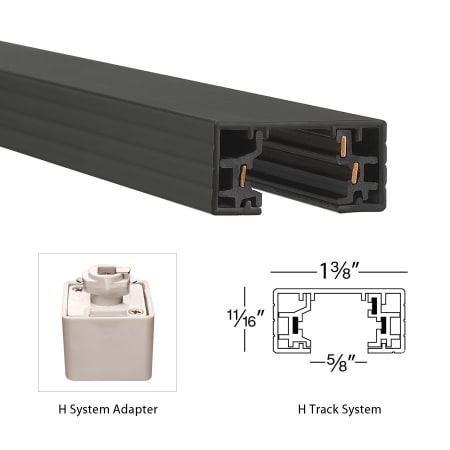 A large image of the WAC Lighting H-ENDCAP WAC Lighting-H-ENDCAP-Dimensional View