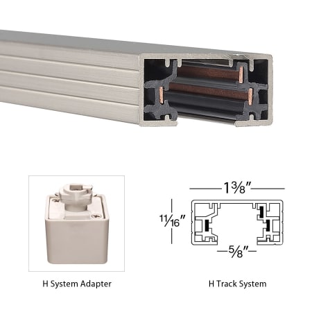 A large image of the WAC Lighting H-ENDCAP WAC Lighting-H-ENDCAP-Dimensional View