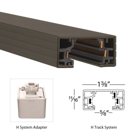 A large image of the WAC Lighting H-ENDCAP WAC Lighting-H-ENDCAP-Dimensional View