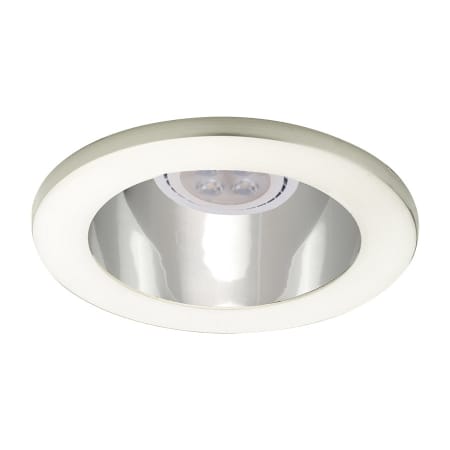 A large image of the WAC Lighting HR-D412LED Brushed Nickel / Clear
