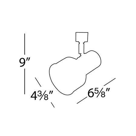 A large image of the WAC Lighting HTK-703 WAC Lighting-HTK-703-Line Drawing