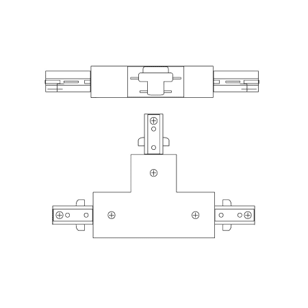 A large image of the WAC Lighting J2-T WAC Lighting-J2-T-Line Drawing