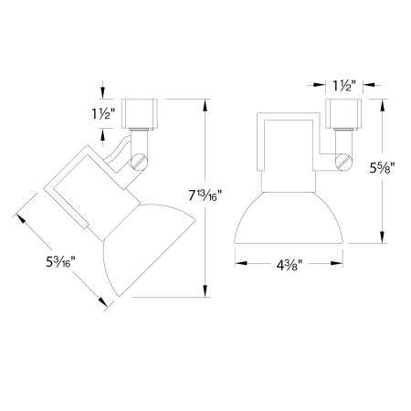 A large image of the WAC Lighting JTK-774 WAC Lighting-JTK-774-Line Drawing