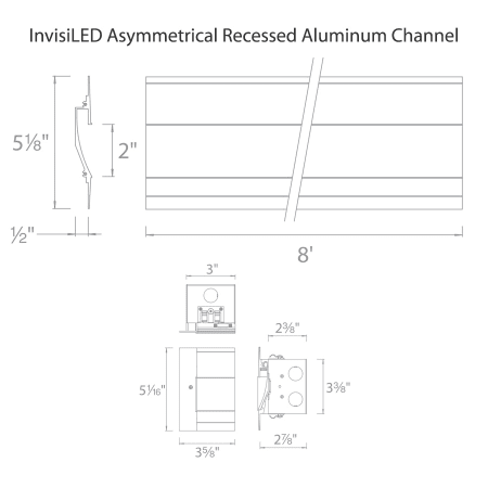 A large image of the WAC Lighting LED-T-RCH2 WAC Lighting-LED-T-RCH2-Line Drawing