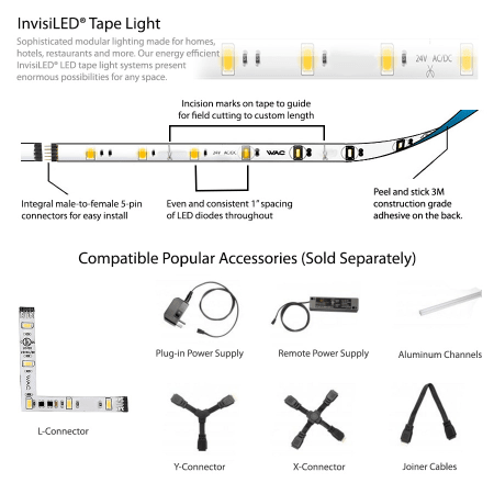 A large image of the WAC Lighting LED-T24-1-40 WAC Lighting-LED-T24-1-40-System Overview
