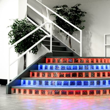A large image of the WAC Lighting LED-TC-1-40-RGB WAC Lighting-LED-TC-1-40-RGB-Stair Installation Example