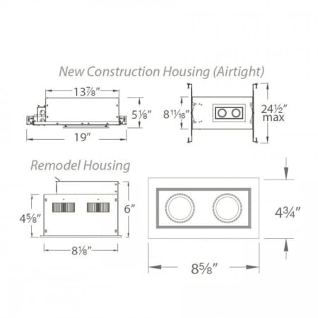 A large image of the WAC Lighting MT-3LD211NA-W WAC Lighting-MT-3LD211NA-W-Line Drawing