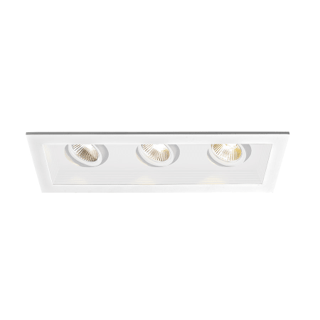 A large image of the WAC Lighting MT-3LD311R-W White / 3000K