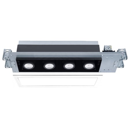 A large image of the WAC Lighting MT-4410T-9 White Black / 3500K