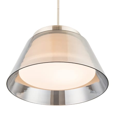 A large image of the WAC Lighting PD-12015 Brushed Nickel