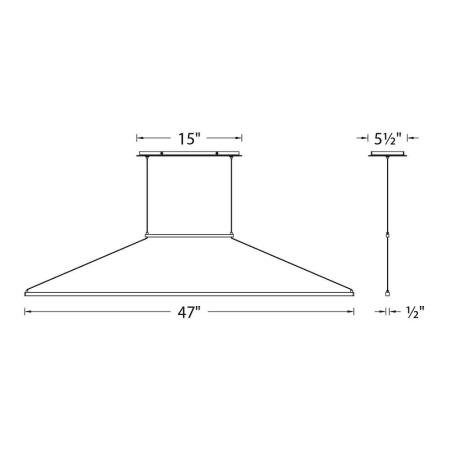 A large image of the WAC Lighting PD-45747 WAC Lighting PD-45747