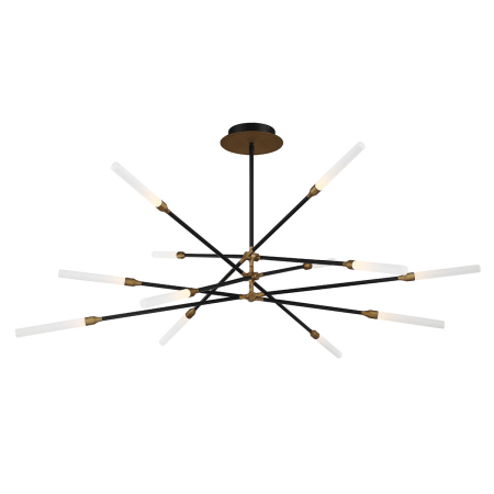 A large image of the WAC Lighting PD-55912 Black Aged Brass