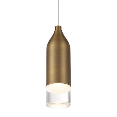 A large image of the WAC Lighting PD-76908 Aged Brass