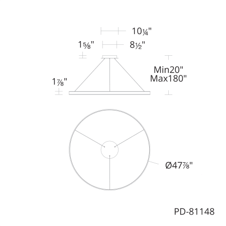 A large image of the WAC Lighting PD-81148 Alternate Image