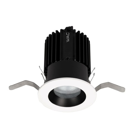 A large image of the WAC Lighting R2RD1T-S Black White / 3000K / 85CRI