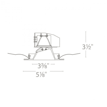 A large image of the WAC Lighting R3ASAT-FCC24 WAC Lighting-R3ASAT-FCC24-Line Drawing