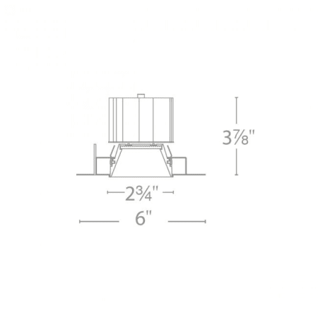 A large image of the WAC Lighting R3ASDL-FCC24 WAC Lighting-R3ASDL-FCC24-Line Drawing