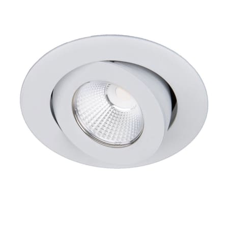 WAC Lighting R3BRA NWD Oculux Warm Dim 3.5 inch LED Round Adjustable Recessed Trim White