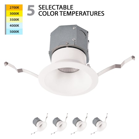 A large image of the WAC Lighting R4DRDR-F9CS-4 White
