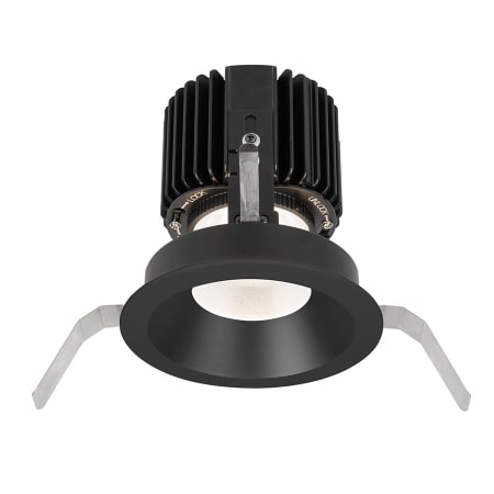 A large image of the WAC Lighting R4RD1T-F Black / 3000K / 90CRI