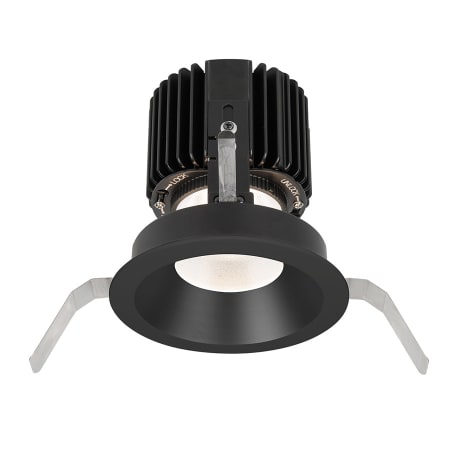 A large image of the WAC Lighting R4RD1T-S Black / 3000K / 85CRI